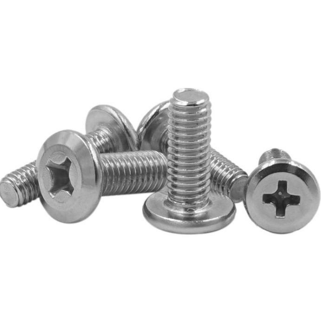 十字槽平圓頭倒邊螺絲 不銹鋼(304/316)碳鋼 合金鋼